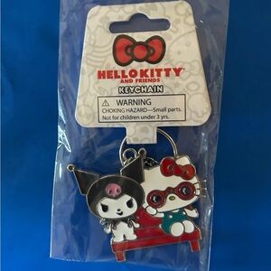 Hello Kitty and Kuromi Keychain